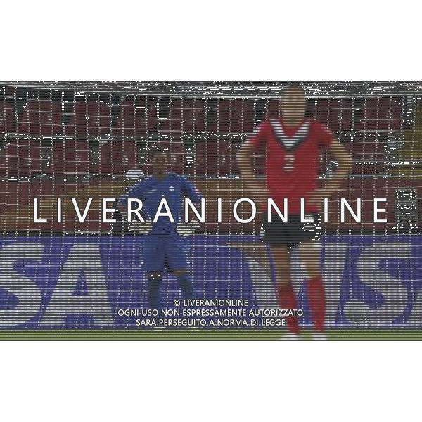 (110706) -- DRESDEN, July 6, 2011 () -- Canada\'s goalkeeper Karina LeBlanc (L) reacts after Nigeria\'s Perpetua Nkwocha scoring during their Group A third round match at the 2011 FIFA Women\'s World Cup at the Rudolf-Harbig-Stadion in Dresden, Germany, July 5, 2011. Nigeria won the match 1-0. Neither team advanced to the next round. (/Ding Xu)