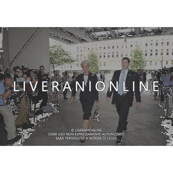 (110705) -- WASHINGTON, July 5, 2011 () -- Christine Lagarde, newly appointed Managing Director of the International Monetary Fund (IMF), arrives for her first day of work at the IMF headquarters in Washington, the United States, July 5, 2011. (/Zhang Jun) (lyi)