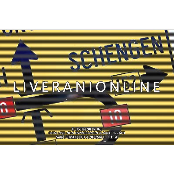 Schengen, Luxembourg on 2011-07-04 - The Schengen Area comprises the territories of twenty-five European countries that have implemented the Schengen Agreement signed in the town of Schengen, Luxembourg, in 1985. The Schengen Area operates very much like a single state for international travel with border controls for those travelling in and out of the area, but with no internal border controls