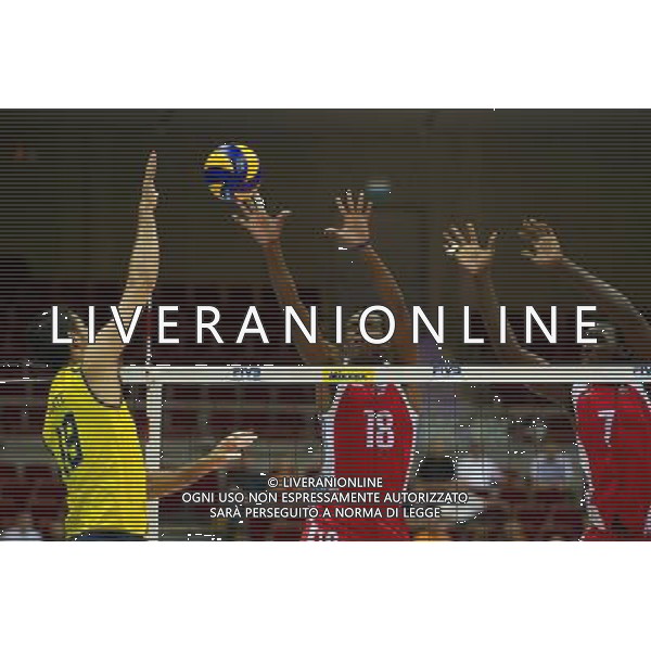 06.07.2011 - Gdansk , ERGO Arena , Siatkowka mezczyzn (Volleyball men\'s) , Finaly Ligi Swiatowej 2011 , FIVB World League Final 2011 , Brasil - Cuba N/Z Dante Amaral , Diaz , Camejo Fot. Mariusz Palczynski / Edytor.net / Newspix.pl --- Newspix.pl *** Local Caption *** www.newspix.pl mail us: info@newspix.pl call us: 0048 022 23 22 222 --- Polish Picture Agency by Ringier Axel Springer Poland