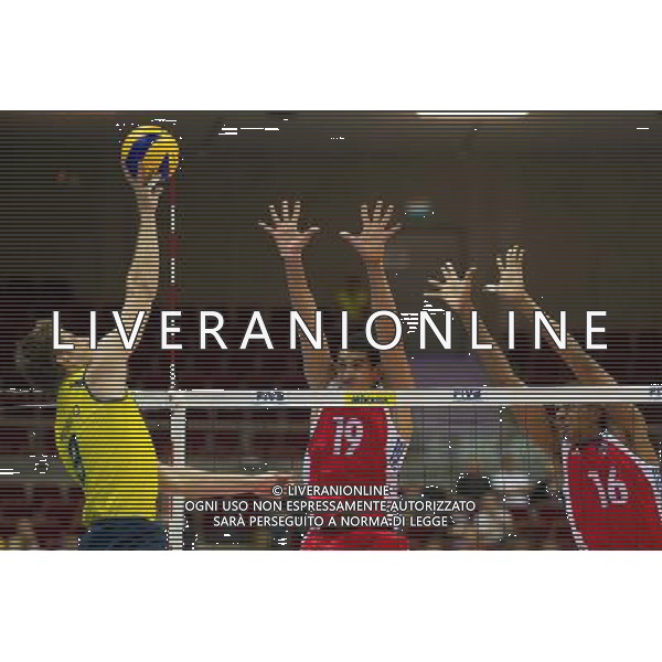 06.07.2011 - Gdansk , ERGO Arena , Siatkowka mezczyzn (Volleyball men\'s) , Finaly Ligi Swiatowej 2011 , FIVB World League Final 2011 , Brasil - Cuba N/Z Murilo Endres , Hernandez Ramos Fernando , Mesa Sandobal Isbel Fot. Mariusz Palczynski / Edytor.net / Newspix.pl --- Newspix.pl *** Local Caption *** www.newspix.pl mail us: info@newspix.pl call us: 0048 022 23 22 222 --- Polish Picture Agency by Ringier Axel Springer Poland