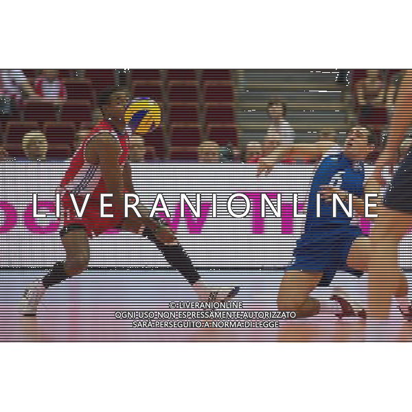 06.07.2011 - Gdansk , ERGO Arena , Siatkowka mezczyzn (Volleyball men\'s) , Finaly Ligi Swiatowej 2011 , FIVB World League Final 2011 , Brasil - Cuba N/Z Bell Cisnero Henry , Gutierrez Torres Keibir Fot. Mariusz Palczynski / Edytor.net / Newspix.pl --- Newspix.pl *** Local Caption *** www.newspix.pl mail us: info@newspix.pl call us: 0048 022 23 22 222 --- Polish Picture Agency by Ringier Axel Springer Poland