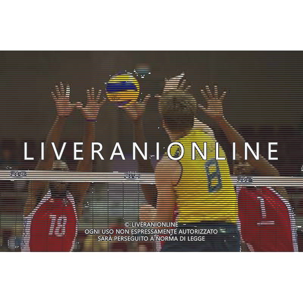 06.07.2011 - Gdansk , ERGO Arena , Siatkowka mezczyzn (Volleyball men\'s) , Finaly Ligi Swiatowej 2011 , FIVB World League Final 2011 , Brasil - Cuba N/Z Diaz , Murilo , Leon Fot. Mariusz Palczynski / Edytor.net / Newspix.pl --- Newspix.pl *** Local Caption *** www.newspix.pl mail us: info@newspix.pl call us: 0048 022 23 22 222 --- Polish Picture Agency by Ringier Axel Springer Poland