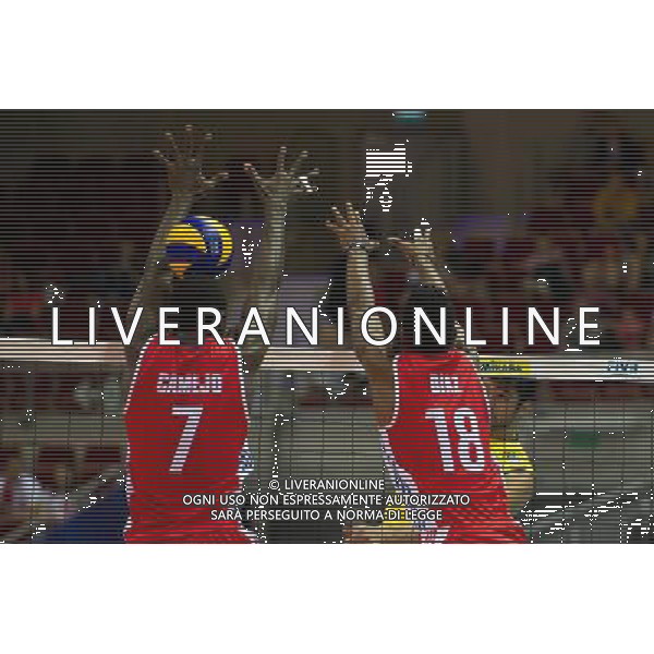 06.07.2011 - Gdansk , ERGO Arena , Siatkowka mezczyzn (Volleyball men\'s) , Finaly Ligi Swiatowej 2011 , FIVB World League Final 2011 , Brasil - Cuba N/Z Camejo , Diaz , Vissotto Fot. Mariusz Palczynski / Edytor.net / Newspix.pl --- Newspix.pl *** Local Caption *** www.newspix.pl mail us: info@newspix.pl call us: 0048 022 23 22 222 --- Polish Picture Agency by Ringier Axel Springer Poland