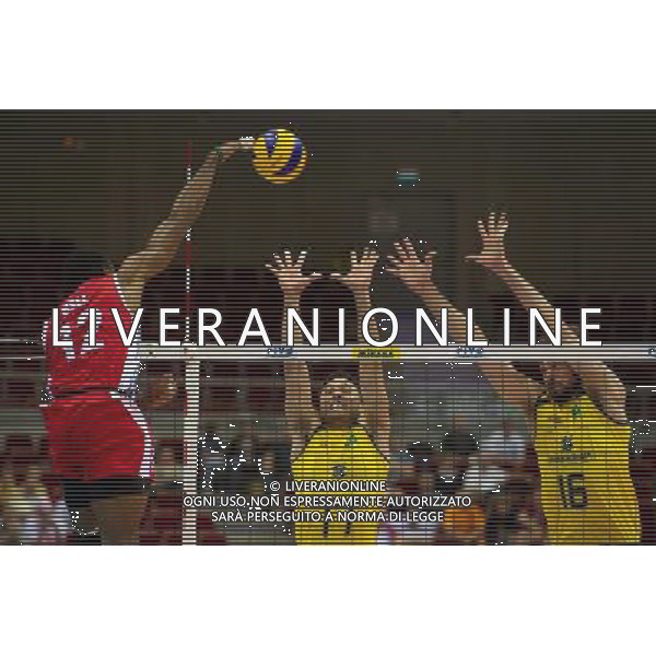 06.07.2011 - Gdansk , ERGO Arena , Siatkowka mezczyzn (Volleyball men\'s) , Finaly Ligi Swiatowej 2011 , FIVB World League Final 2011 , Brasil - Cuba N/Z Bell , Marlon , Lucas Fot. Mariusz Palczynski / Edytor.net / Newspix.pl --- Newspix.pl *** Local Caption *** www.newspix.pl mail us: info@newspix.pl call us: 0048 022 23 22 222 --- Polish Picture Agency by Ringier Axel Springer Poland