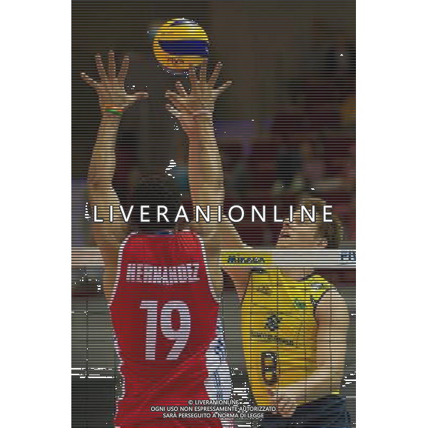 06.07.2011 - Gdansk , ERGO Arena , Siatkowka mezczyzn (Volleyball men\'s) , Finaly Ligi Swiatowej 2011 , FIVB World League Final 2011 , Brasil - Cuba N/Z Hernandez , Murilo Fot. Mariusz Palczynski / Edytor.net / Newspix.pl --- Newspix.pl *** Local Caption *** www.newspix.pl mail us: info@newspix.pl call us: 0048 022 23 22 222 --- Polish Picture Agency by Ringier Axel Springer Poland