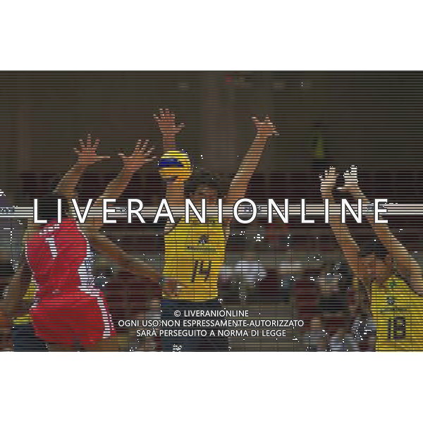 06.07.2011 - Gdansk , ERGO Arena , Siatkowka mezczyzn (Volleyball men\'s) , Finaly Ligi Swiatowej 2011 , FIVB World League Final 2011 , Brasil - Cuba N/Z Leon , Vissotto , Rodrigo , Dante Fot. Mariusz Palczynski / Edytor.net / Newspix.pl --- Newspix.pl *** Local Caption *** www.newspix.pl mail us: info@newspix.pl call us: 0048 022 23 22 222 --- Polish Picture Agency by Ringier Axel Springer Poland