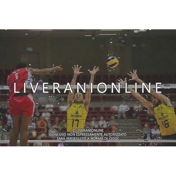 06.07.2011 - Gdansk , ERGO Arena , Siatkowka mezczyzn (Volleyball men\'s) , Finaly Ligi Swiatowej 2011 , FIVB World League Final 2011 , Brasil - Cuba N/Z Leon , Marlon , Lucas Fot. Mariusz Palczynski / Edytor.net / Newspix.pl --- Newspix.pl *** Local Caption *** www.newspix.pl mail us: info@newspix.pl call us: 0048 022 23 22 222 --- Polish Picture Agency by Ringier Axel Springer Poland