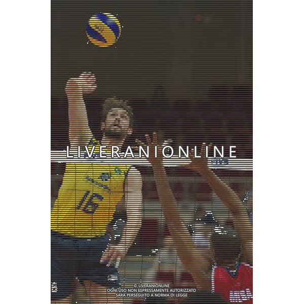 06.07.2011 - Gdansk , ERGO Arena , Siatkowka mezczyzn (Volleyball men\'s) , Finaly Ligi Swiatowej 2011 , FIVB World League Final 2011 , Brasil - Cuba N/Z Lucas , Mesa Fot. Mariusz Palczynski / Edytor.net / Newspix.pl --- Newspix.pl *** Local Caption *** www.newspix.pl mail us: info@newspix.pl call us: 0048 022 23 22 222 --- Polish Picture Agency by Ringier Axel Springer Poland