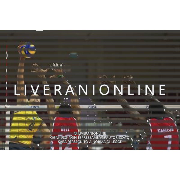 06.07.2011 - Gdansk , ERGO Arena , Siatkowka mezczyzn (Volleyball men\'s) , Finaly Ligi Swiatowej 2011 , FIVB World League Final 2011 , Brasil - Cuba N/Z Vissotto , Bell , Camejo Fot. Mariusz Palczynski / Edytor.net / Newspix.pl --- Newspix.pl *** Local Caption *** www.newspix.pl mail us: info@newspix.pl call us: 0048 022 23 22 222 --- Polish Picture Agency by Ringier Axel Springer Poland