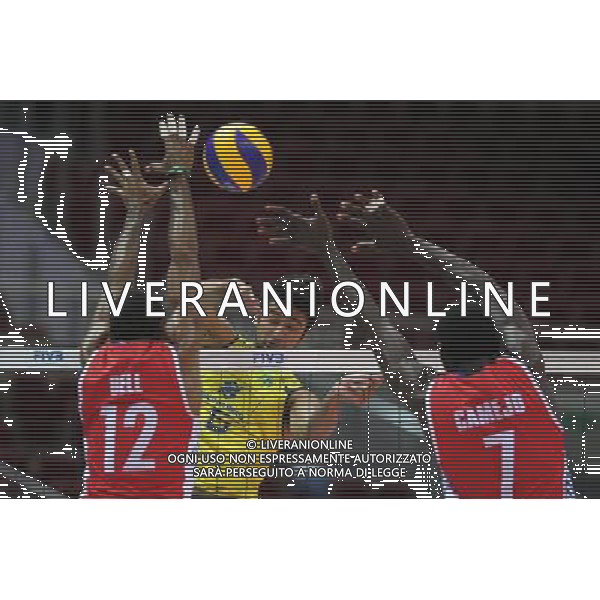06.07.2011 GDANSK-SOPOT;ENERGO ARENA (GDANSK-SOPOT POLAND -ENERGO ARENA), SIATKOWKA MEZCZYZN (VOLLEYBALL MEN\'S), LIGA SWIATOWA 2011 - FINALY GRUPA F ( VOLLEYBALL WORLD LEAGUE 2011 - FINALS POOL F), MECZ BRAZYLIA- KUBA (GAME BRAZIL-CUBA) NZ NEVES LEONARDO VISOTTO (C) FOTO LUKASZ GROCHALA/ CYFRASPORT / NEWSPIX.PL --- Newspix.pl *** Local Caption *** www.newspix.pl mail us: info@newspix.pl call us: 0048 022 23 22 222 --- Polish Picture Agency by Ringier Axel Springer Poland