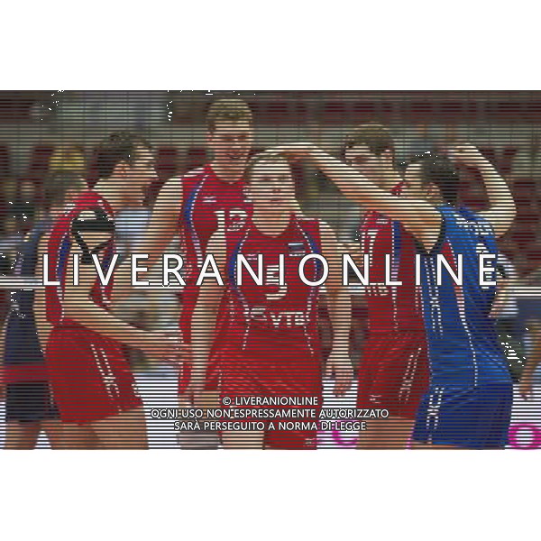 06.07.2011 - Gdansk , ERGO Arena , Siatkowka mezczyzn (Volleyball men\'s) , Finaly Ligi Swiatowej 2011 , FIVB World League Final 2011 , USA - Russia N/Z Reprezentacja Rosji Fot. Mariusz Palczynski / Edytor.net/NEWSPIX.PL --- Newspix.pl *** Local Caption *** www.newspix.pl mail us: info@newspix.pl call us: 0048 022 23 22 222 --- Polish Picture Agency by Ringier Axel Springer Poland
