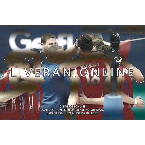 06.07.2011 GDANSK ERGO ARENA SIATKOWKA FINAL LIGI SWIATOWEJ 2011 LIGA SWIATOWA VOLLEYBALL WORLD LEAGUE FINALS 2011 ROSJA - USA (RUSSIA VS. USA) N/Z RADOSC TRENER VLADIMIR ALEKNO FOT LUKASZ LASKOWSKI / PRESSFOCUS NEWSPIXPL --- Newspix.pl *** Local Caption *** www.newspix.pl mail us: info@newspix.pl call us: 0048 022 23 22 222 --- Polish Picture Agency by Ringier Axel Springer Poland