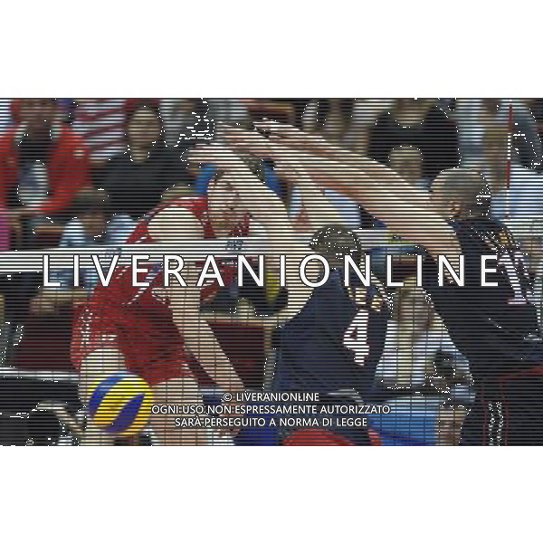 06.07.2011 GDANSK ERGO ARENA SIATKOWKA FINAL LIGI SWIATOWEJ 2011 LIGA SWIATOWA VOLLEYBALL WORLD LEAGUE FINALS 2011 ROSJA - USA (RUSSIA VS. USA) N/Z MAXIM MIKHAYLOV FOT LUKASZ LASKOWSKI / PRESSFOCUS NEWSPIXPL --- Newspix.pl *** Local Caption *** www.newspix.pl mail us: info@newspix.pl call us: 0048 022 23 22 222 --- Polish Picture Agency by Ringier Axel Springer Poland