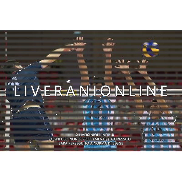 06.07.2011 - Gdansk , ERGO Arena , Siatkowka mezczyzn (Volleyball men\'s) , Finaly Ligi Swiatowej 2011 , FIVB World League Final 2011 , Argentina - Italy N/Z Savarni , Pereyra , Crer Fot. Mariusz Palczynski / Edytor.net / Newspix.pl --- Newspix.pl *** Local Caption *** www.newspix.pl mail us: info@newspix.pl call us: 0048 022 23 22 222 --- Polish Picture Agency by Ringier Axel Springer Poland