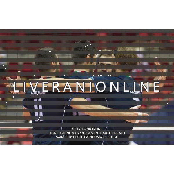 06.07.2011 - Gdansk , ERGO Arena , Siatkowka mezczyzn (Volleyball men\'s) , Finaly Ligi Swiatowej 2011 , FIVB World League Final 2011 , Argentina - Italy N/Z Reprezentanci Wloch Fot. Mariusz Palczynski / Edytor.net / Newspix.pl --- Newspix.pl *** Local Caption *** www.newspix.pl mail us: info@newspix.pl call us: 0048 022 23 22 222 --- Polish Picture Agency by Ringier Axel Springer Poland