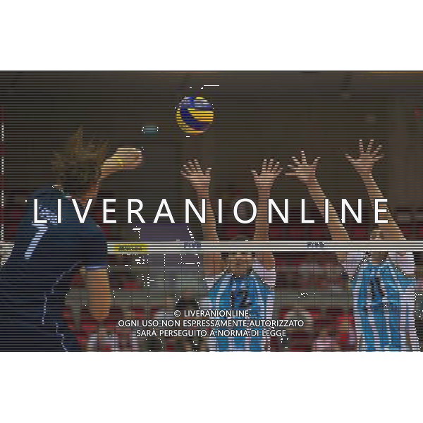 06.07.2011 - Gdansk , ERGO Arena , Siatkowka mezczyzn (Volleyball men\'s) , Finaly Ligi Swiatowej 2011 , FIVB World League Final 2011 , Argentina - Italy N/Z Lasko , Pereyra , Sole Fot. Mariusz Palczynski / Edytor.net / Newspix.pl --- Newspix.pl *** Local Caption *** www.newspix.pl mail us: info@newspix.pl call us: 0048 022 23 22 222 --- Polish Picture Agency by Ringier Axel Springer Poland