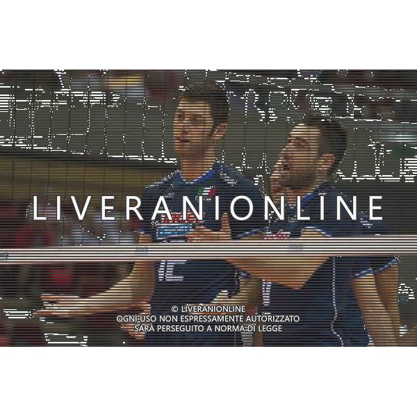 06.07.2011 - Gdansk , ERGO Arena , Siatkowka mezczyzn (Volleyball men\'s) , Finaly Ligi Swiatowej 2011 , FIVB World League Final 2011 , Argentyna (bialo-niebieskie) - Wlochy (granatowe) N/Z Buti Fot. Mariusz Palczynski / Edytor.net / Newspix.pl --- Newspix.pl *** Local Caption *** www.newspix.pl mail us: info@newspix.pl call us: 0048 022 23 22 222 --- Polish Picture Agency by Ringier Axel Springer Poland