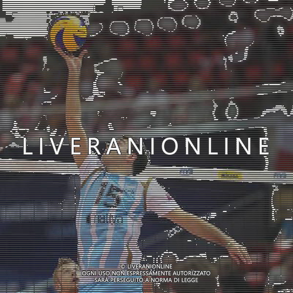 06.07.2011 GDANSK-SOPOT;ENERGO ARENA (GDANSK-SOPOT POLAND -ENERGO ARENA), SIATKOWKA MEZCZYZN (VOLLEYBALL MEN\'S), LIGA SWIATOWA 2011 - FINALY GRUPA E ( VOLLEYBALL WORLD LEAGUE 2011 - FINALS POOL E), MECZ ARGENTYNA-WLOCHY (GAME ARGENTINA-ITALY) NZ LUCIANO DE CECCON FOTO LUKASZ GROCHALA/ CYFRASPORT / NEWSPIX.PL --- Newspix.pl *** Local Caption *** www.newspix.pl mail us: info@newspix.pl call us: 0048 022 23 22 222 --- Polish Picture Agency by Ringier Axel Springer Poland