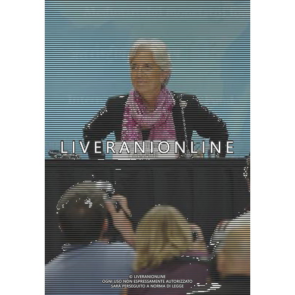 (110706) -- WASHINGTON D.C., July 6, 2011 () -- Christine Lagarde, the newly-appointed Managing Director of the International Monetary Fund (IMF), hosts a press conference at the IMF Headquarters in Washington D.C., capital of the United States, July 6, 2011. The sovereign debt challenge, now the top priority for many advanced economies, extended beyond the euro area, Lagarde said Wednesday. (/Zhang Jun)