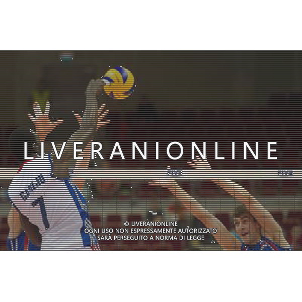 07.07.2011 - Gdansk , ERGO Arena , Siatkowka mezczyzn (Volleyball men\'s) , Finaly Ligi Swiatowej 2011 , FIVB World League Final 2011 , Kuba (biale) - Rosja (niebieskie) N/Z Camejo Fot. Mariusz Palczynski / Edytor.net / Newspix.pl --- Newspix.pl *** Local Caption *** www.newspix.pl mail us: info@newspix.pl call us: 0048 022 23 22 222 --- Polish Picture Agency by Ringier Axel Springer Poland