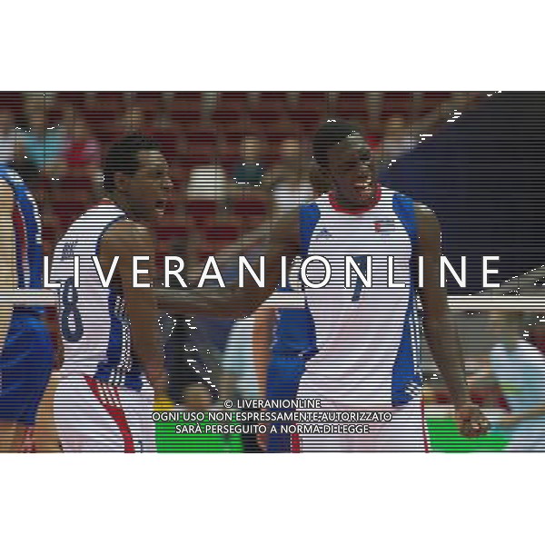 07.07.2011 - Gdansk , ERGO Arena , Siatkowka mezczyzn (Volleyball men\'s) , Finaly Ligi Swiatowej 2011 , FIVB World League Final 2011 , Kuba (biale) - Rosja (niebieskie) N/Z Diaz , Camejo Fot. Mariusz Palczynski / Edytor.net / Newspix.pl --- Newspix.pl *** Local Caption *** www.newspix.pl mail us: info@newspix.pl call us: 0048 022 23 22 222 --- Polish Picture Agency by Ringier Axel Springer Poland