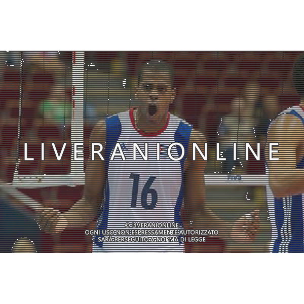 07.07.2011 - Gdansk , ERGO Arena , Siatkowka mezczyzn (Volleyball men\'s) , Finaly Ligi Swiatowej 2011 , FIVB World League Final 2011 , Kuba (biale) - Rosja (niebieskie) N/Z Mesa Fot. Mariusz Palczynski / Edytor.net / Newspix.pl --- Newspix.pl *** Local Caption *** www.newspix.pl mail us: info@newspix.pl call us: 0048 022 23 22 222 --- Polish Picture Agency by Ringier Axel Springer Poland