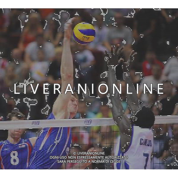 07.07.2011 GDANSK ERGO ARENA SIATKOWKA FINAL LIGI SWIATOWEJ 2011 LIGA SWIATOWA VOLLEYBALL WORLD LEAGUE FINALS 2011 MECZ KUBA - ROSJA (CUBA VS. RUSSIA) N/Z DMITRY MUSERSKIY FOT PIOTR MATUSEWICZ / PRESSFOCUS NEWSPIXPL --- Newspix.pl *** Local Caption *** www.newspix.pl mail us: info@newspix.pl call us: 0048 022 23 22 222 --- Polish Picture Agency by Ringier Axel Springer Poland