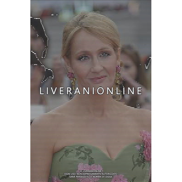 Author JK Rowling attends the World Premiere of Harry Potter and The Deathly Hallows - Part 2 at Trafalgar Square on July 7, 2011 in London, England.