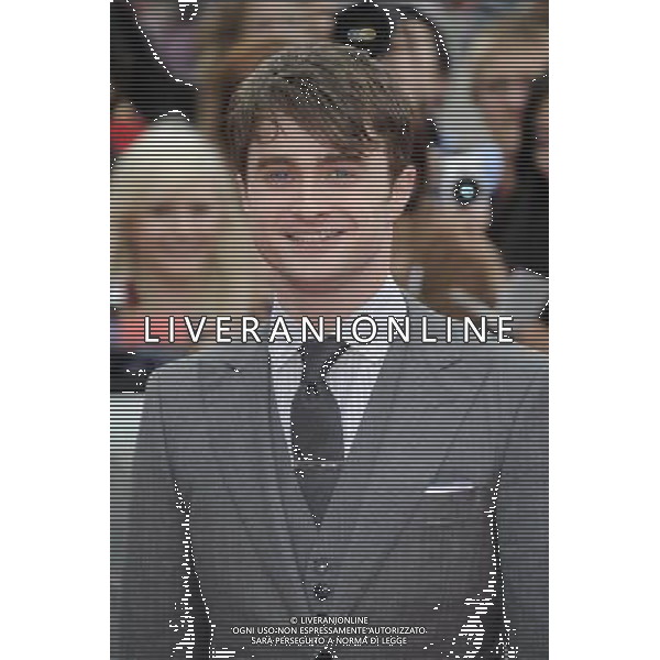 Actor Daniel Radcliffe attends the World Premiere of Harry Potter and The Deathly Hallows - Part 2 at Trafalgar Square on July 7, 2011 in London, England.