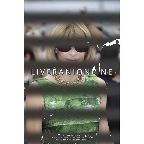 Editor-in-Chief of Vogue Anna Wintour arrive at the World Premiere of \'Harry Potter And The Deathly Hallows Part 2\' in Trafalgar Square on July 7, 2011 in London, England.