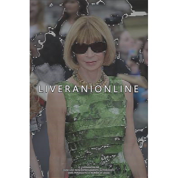 Editor-in-Chief of Vogue Anna Wintour arrive at the World Premiere of \'Harry Potter And The Deathly Hallows Part 2\' in Trafalgar Square on July 7, 2011 in London, England.
