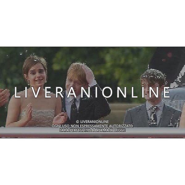 LONDON, UNITED KINGDOM 7 JULY : Pic Shows Daniel Radcliff, Emma Watson, JK Rowling and Rupert Grint attending the World Premier of Harry Potter the Deathly Hallows part two on July, 7th, 2011 in London, England