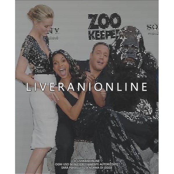 Leslie Bibb, Rosario Dawson and Kevin James Photo by Gilbert Flores \'Zookeeper\' Los Angeles Premiere at the Regency Village Theatre July 6, 2011 - Westwood, California