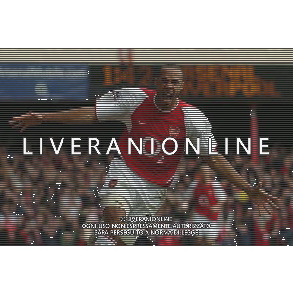 ARSENAL CALCIO 2004 NELLA FOTO HENRY THIERRI AGENZIA IPS POZZETTI-ALDO LIVERANI
