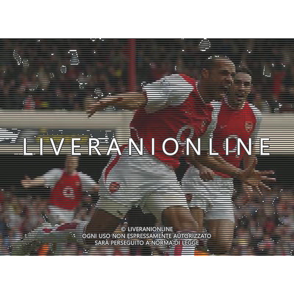 ARSENAL CALCIO 2004 NELLA FOTO HENRY THIERRI AGENZIA IPS POZZETTI-ALDO LIVERANI