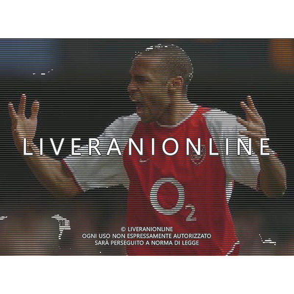 ARSENAL CALCIO 2004 NELLA FOTO HENRY THIERRI AGENZIA IPS POZZETTI-ALDO LIVERANI