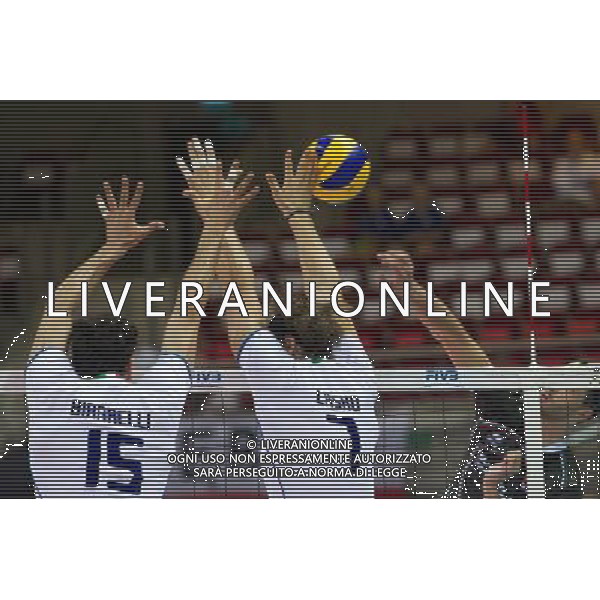 07.07.2011 - Gdansk , ERGO Arena , Siatkowka mezczyzn (Volleyball men\'s) , Finaly Ligi Swiatowej 2011 , FIVB World League Final 2011 , Wlochy (biale) - Bulgaria (czarne) N/Z Emanuele Birarelli , Michal Lasko , Matey Kaziyski Fot. Mariusz Palczynski / Edytor.net / NEWSPIX.PL --- Newspix.pl *** Local Caption *** www.newspix.pl mail us: info@newspix.pl call us: 0048 022 23 22 222 --- Polish Picture Agency by Ringier Axel Springer Poland