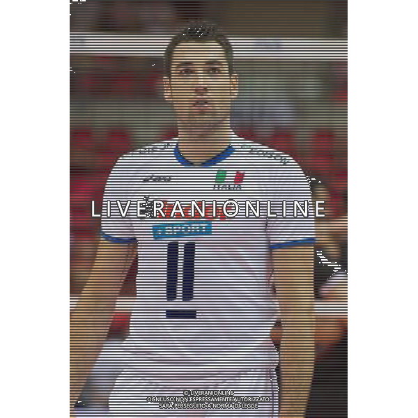 07.07.2011 - Gdansk , ERGO Arena , Siatkowka mezczyzn (Volleyball men\'s) , Finaly Ligi Swiatowej 2011 , FIVB World League Final 2011 , Wlochy (biale) - Bulgaria (czarne) N/Z Vladimir Nikolov Fot. Mariusz Palczynski / Edytor.net / NEWSPIX.PL --- Newspix.pl *** Local Caption *** www.newspix.pl mail us: info@newspix.pl call us: 0048 022 23 22 222 --- Polish Picture Agency by Ringier Axel Springer Poland