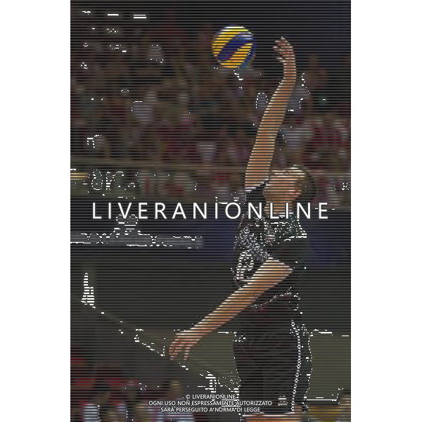 07.07.2011 - Gdansk , ERGO Arena , Siatkowka mezczyzn (Volleyball men\'s) , Finaly Ligi Swiatowej 2011 , FIVB World League Final 2011 , Wlochy (biale) - Bulgaria (czarne) N/Z Viktor Yosifov Fot. Mariusz Palczynski / Edytor.net / NEWSPIX.PL --- Newspix.pl *** Local Caption *** www.newspix.pl mail us: info@newspix.pl call us: 0048 022 23 22 222 --- Polish Picture Agency by Ringier Axel Springer Poland