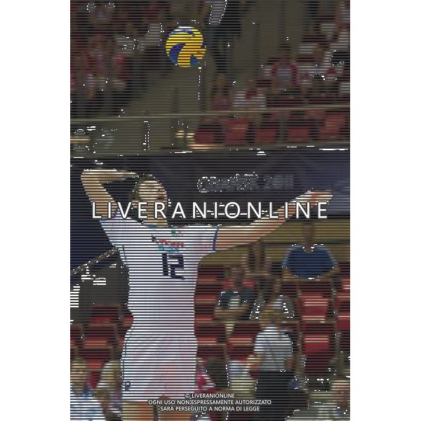 07.07.2011 - Gdansk , ERGO Arena , Siatkowka mezczyzn (Volleyball men\'s) , Finaly Ligi Swiatowej 2011 , FIVB World League Final 2011 , Wlochy (biale) - Bulgaria (czarne) N/Z Simone Buti Fot. Mariusz Palczynski / Edytor.net / NEWSPIX.PL --- Newspix.pl *** Local Caption *** www.newspix.pl mail us: info@newspix.pl call us: 0048 022 23 22 222 --- Polish Picture Agency by Ringier Axel Springer Poland