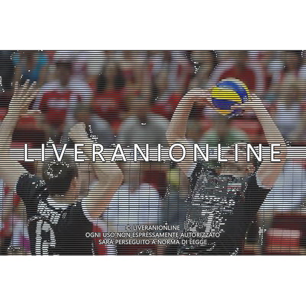08.07.2011 GDANSK ERGO ARENA SIATKOWKA FINAL LIGI SWIATOWEJ 2011 LIGA SWIATOWA VOLLEYBALL WORLD LEAGUE FINALS 2011 WLOCHY - BULGARIA (ITALY - BULGARIA) N/Z ANDREY ANDREJ ZHEKOV FOT LUKASZ LASKOWSKI / PRESSFOCUS NEWSPIXPL --- Newspix.pl *** Local Caption *** www.newspix.pl mail us: info@newspix.pl call us: 0048 022 23 22 222 --- Polish Picture Agency by Ringier Axel Springer Poland