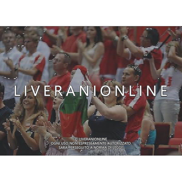 08.07.2011 GDANSK ERGO ARENA SIATKOWKA FINAL LIGI SWIATOWEJ 2011 LIGA SWIATOWA VOLLEYBALL WORLD LEAGUE FINALS 2011 WLOCHY - BULGARIA (ITALY - BULGARIA) N/Z POLACY RAZEM Z BULGARAMI KIBICUJA BULGARII FOT LUKASZ LASKOWSKI / PRESSFOCUS NEWSPIXPL --- Newspix.pl *** Local Caption *** www.newspix.pl mail us: info@newspix.pl call us: 0048 022 23 22 222 --- Polish Picture Agency by Ringier Axel Springer Poland