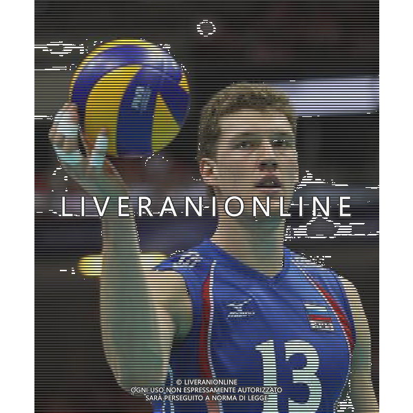 09.07.2011, GDANSK, ERGO ARENA, LIGA SWIATOWA, FIVB WORLD LEAGUE FINALS, POLFINAL, ROSJA - POLSKA, SEMI-FINAL, RUSSIA - POLAND, DMITRIY MUSERSKIY (RUS), FOT. TOMASZ JASTRZEBOWSKI / FOTO OLIMPIK / NEWSPIX.PL --- Newspix.pl *** Local Caption *** www.newspix.pl mail us: info@newspix.pl call us: 0048 022 23 22 222 --- Polish Picture Agency by Ringier Axel Springer Poland