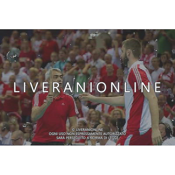 09.07.2011 - Gdansk , ERGO Arena , Siatkowka mezczyzn (Volleyball men\'s) , Finaly Ligi Swiatowej 2011 , FIVB World League Final 2011 , Mecz polfinalowy Polska (biale) - Rosja (niebieskie) N/Z Andrea Anastasi , Marcin Mozdzonek Fot. Mariusz Palczynski / Edytor.net / Newspix.pl --- Newspix.pl *** Local Caption *** www.newspix.pl mail us: info@newspix.pl call us: 0048 022 23 22 222 --- Polish Picture Agency by Ringier Axel Springer Poland