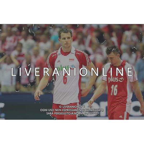 09.07.2011 GDANSK-SOPOT;ENERGO ARENA (GDANSK-SOPOT POLAND -ENERGO ARENA), SIATKOWKA MEZCZYZN (VOLLEYBALL MEN\'S), LIGA SWIATOWA 2011 - FINALY POLFINAL( VOLLEYBALL WORLD LEAGUE 2011 - SEMI FINAL), MECZ POLSKA-ROSJA (GAME POLAND-RUSSIA) NZ POLSKA SMUTEK, PORAZKA; BARTOSZ KUREK, KRZYSZTOF IGNACZAK FOTO LUKASZ GROCHALA/ CYFRASPORT / NEWSPIX.PL --- Newspix.pl *** Local Caption *** www.newspix.pl mail us: info@newspix.pl call us: 0048 022 23 22 222 --- Polish Picture Agency by Ringier Axel Springer Poland