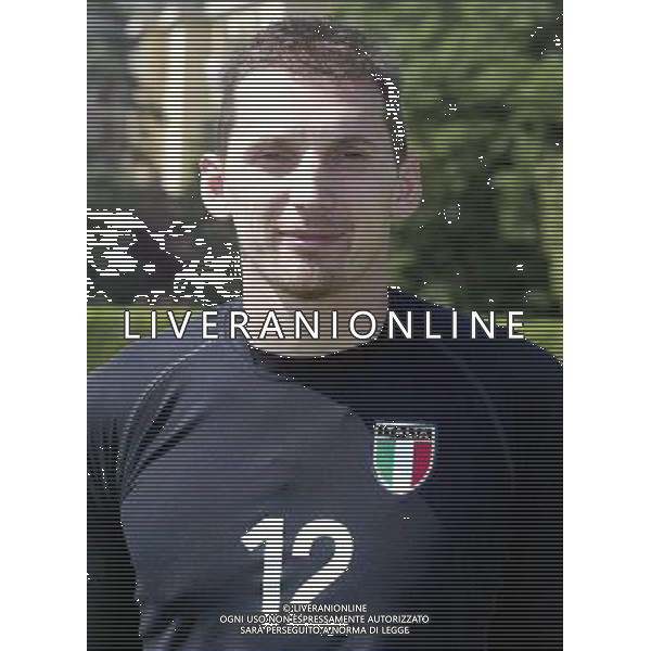 Nazionale italiana calcio 2002 Testine giocatori nella foto abbiati fotoservizio aldo liverani