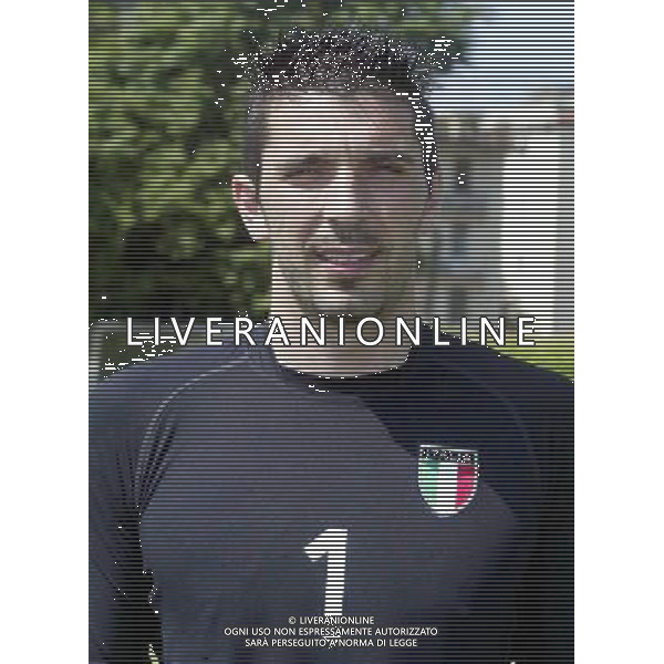 Nazionale italiana calcio 2002 Testine giocatori nella foto buffon fotoservizio aldo liverani