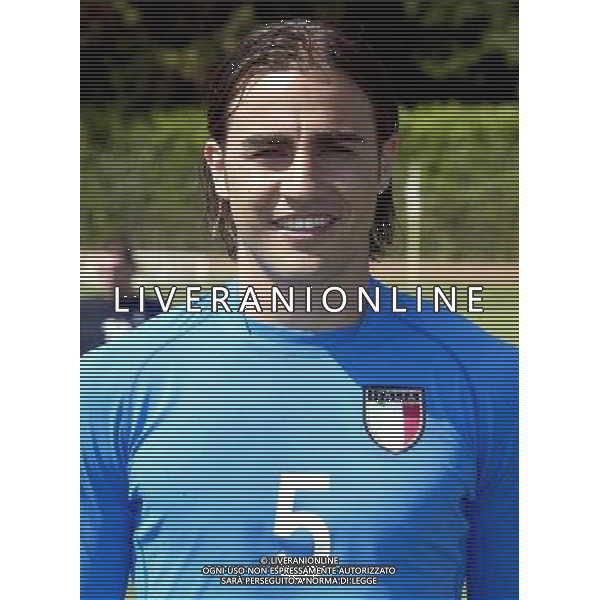 Nazionale italiana calcio 2002 Testine giocatori nella foto cannavaro fotoservizio aldo liverani