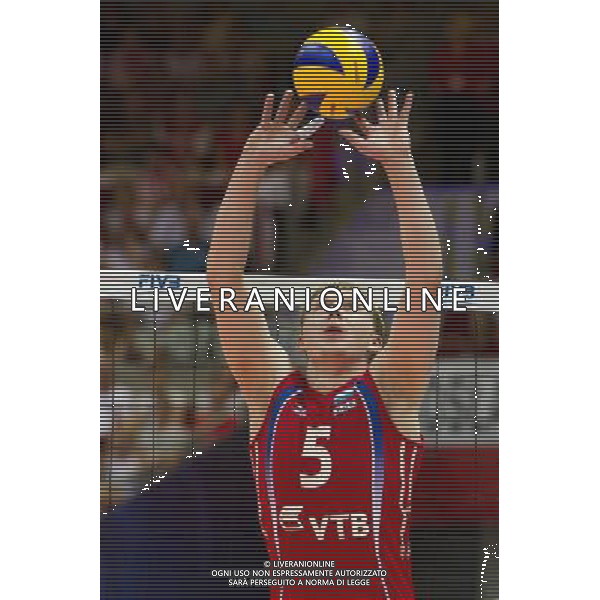 10.07.2011 - Gdansk , ERGO Arena , Siatkowka mezczyzn (Volleyball men\'s) , Finaly Ligi Swiatowej 2011 , FIVB World League Final 2011 , Final Brazylia (zolte) - Rosja (czerwone) N/Z Sergey Grankin Fot. Mariusz Palczynski / Edytor.net / Newspix.pl --- Newspix.pl *** Local Caption *** www.newspix.pl mail us: info@newspix.pl call us: 0048 022 23 22 222 --- Polish Picture Agency by Ringier Axel Springer Poland